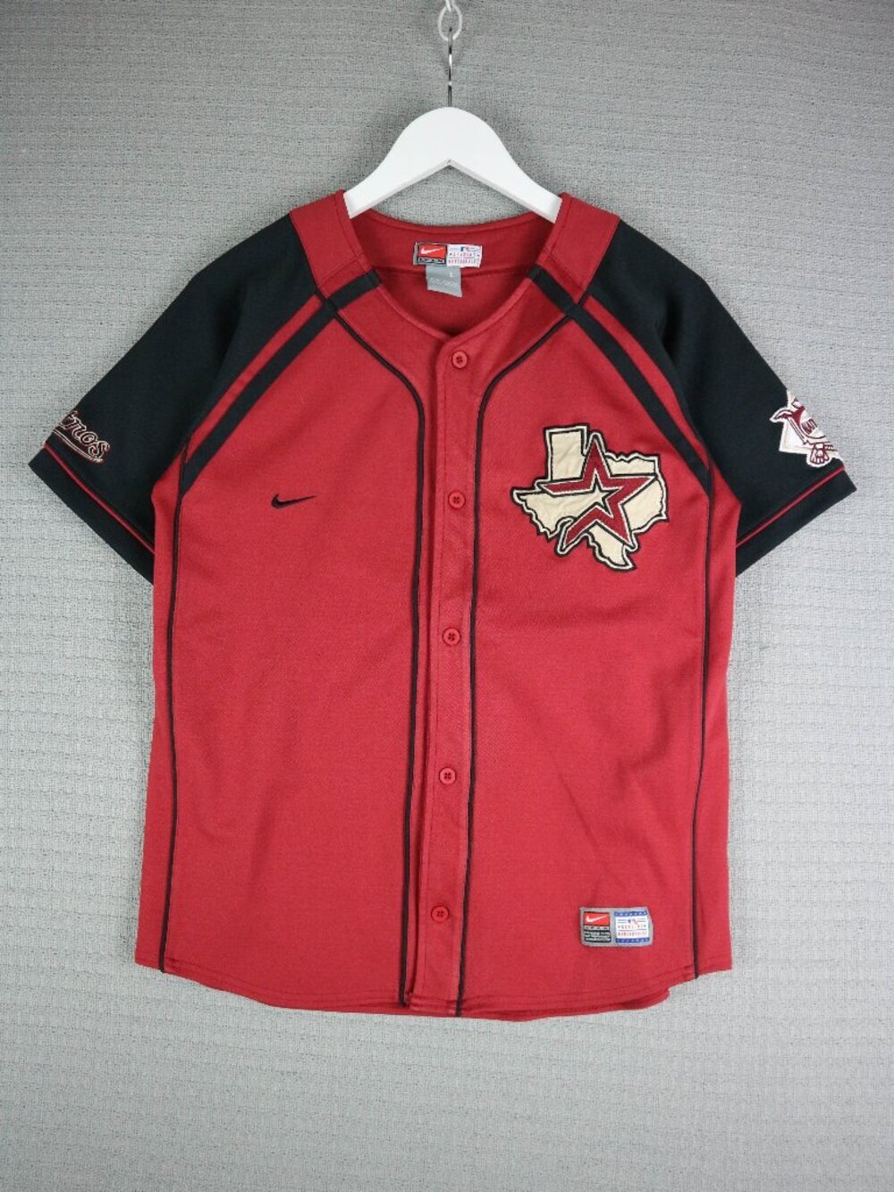 Houston Astros MLB Baseball Nike Jersey Youth L Large Red Black